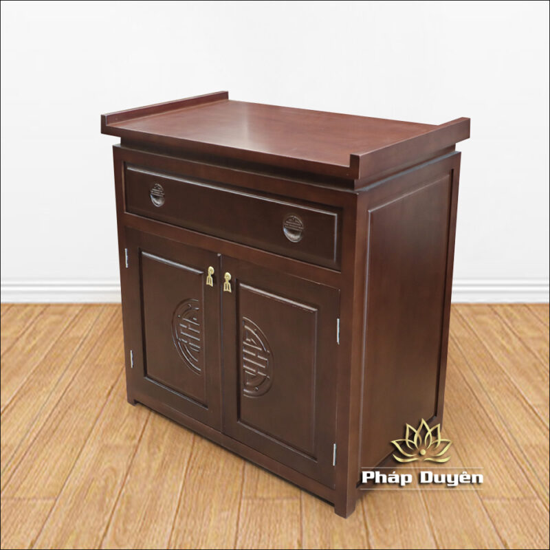 Bàn Cúng Cơm, Gỗ Sồi Màu Óc Chó, Kích Thước 74*50*67 cm - Ảnh 3