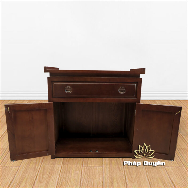 Bàn Cúng Cơm, Gỗ Sồi Màu Óc Chó, Kích Thước 74*50*67 cm - Ảnh 4