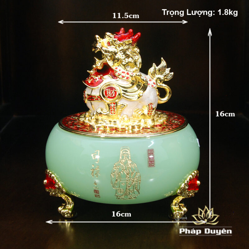 Bát Tụ Bảo Tỳ Hưu Thanh Ngọc, Nhiều Kích Thước - Ảnh 10