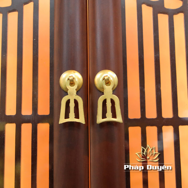 Tủ Thờ Phật - Gia Tiên Bốn Cánh "Liên Hoa", Chất Liệu Gỗ Sồi/Lát/Hương Đá, Nhiều Kích Thước - Ảnh 6