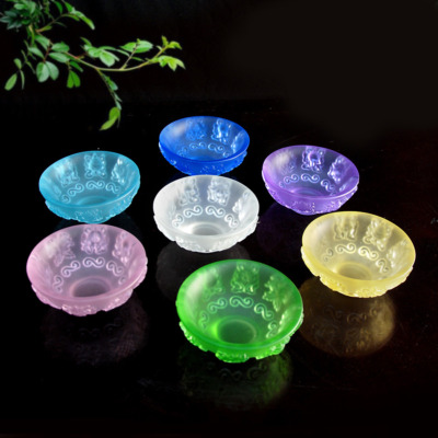 Bộ Bát 8 Cát Tường Lưu Ly 7 Màu