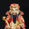 Bộ Tam Tượng Thần Tài Địa - Như Ý Ngồi "Tài Nguyên Quảng Tiến", Đồng Dát Vàng Ấn Bảo, Cỡ Trung - ảnh 4