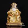 Bộ Tam Tượng Thần Tài Địa - Như Ý Ngồi "Tài Nguyên Quảng Tiến", Đồng Dát Vàng Ấn Bảo, Cỡ Trung - ảnh 6