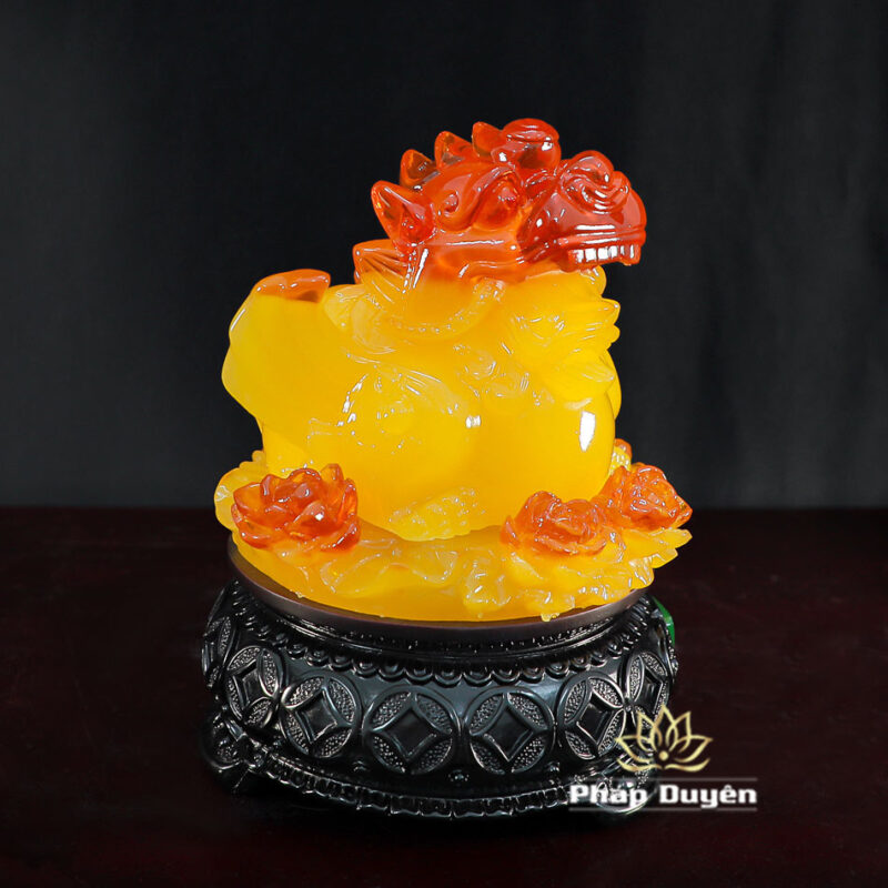 Tỳ Hưu Chiêu Tài Tiến Bảo Thanh Ngọc/Huỳnh Ngọc, Cao 20cm - Ảnh 6