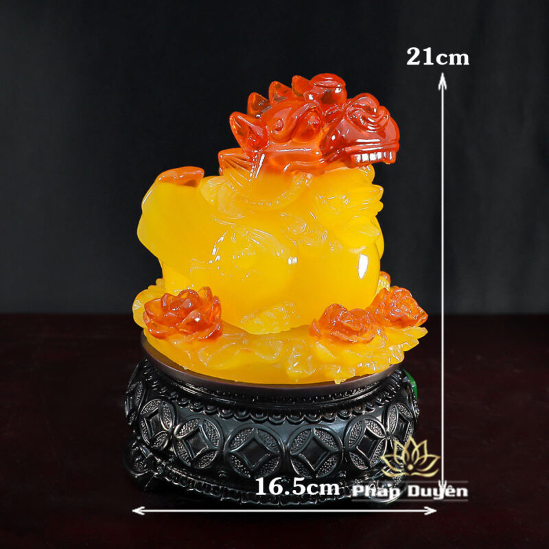 Tỳ Hưu Chiêu Tài Tiến Bảo Thanh Ngọc/Huỳnh Ngọc, Cao 20cm - Ảnh 9