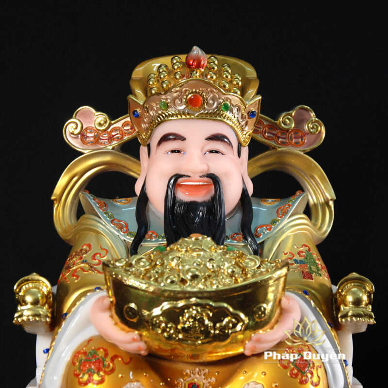Bộ Ba Ngài Thần Tiền - Thần Tài - Thổ Địa Bột Đá Thạch Anh, Cỡ Nhỏ - Ảnh 4
