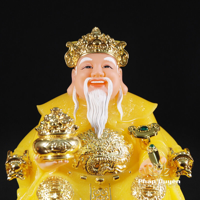 Bộ Ba Ngài Thần Tiền - Thần Tài - Thổ Địa Bột Đá Thạch Anh, Cỡ Nhỏ - Ảnh 7