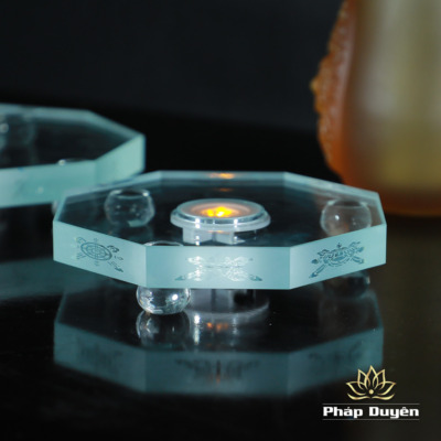 Alternative view of Đế LED Bát Giác Pha Lê Tám Cát Tường, nhiều cỡ
