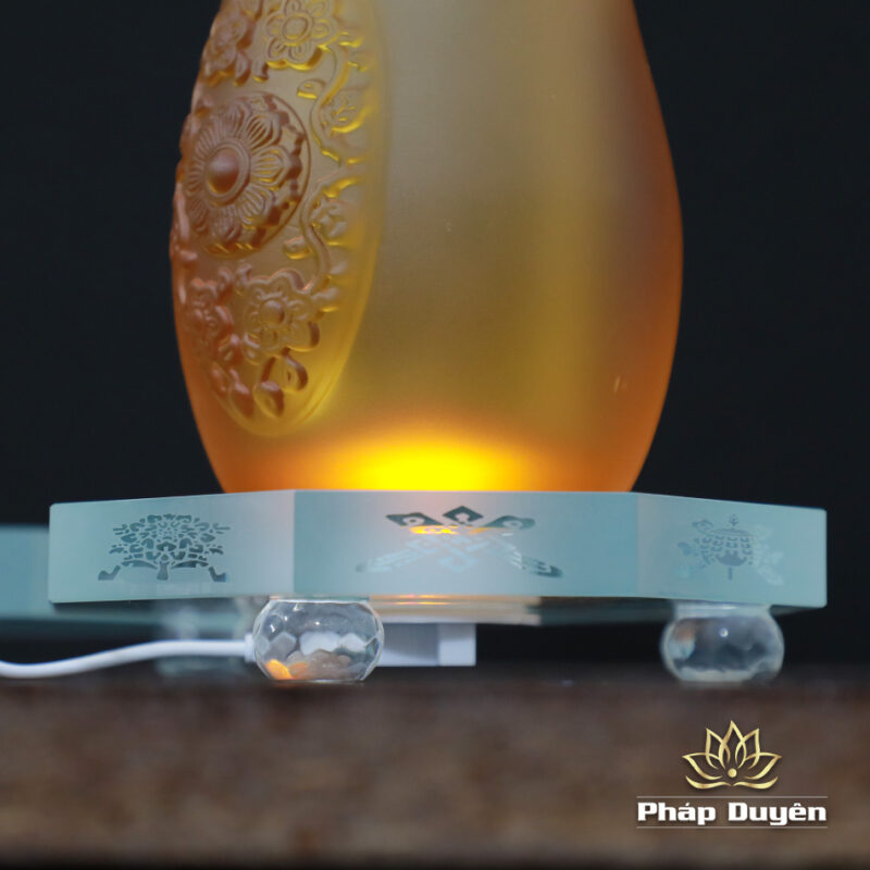 Đế LED Bát Giác Pha Lê Tám Cát Tường, nhiều cỡ - Ảnh 3