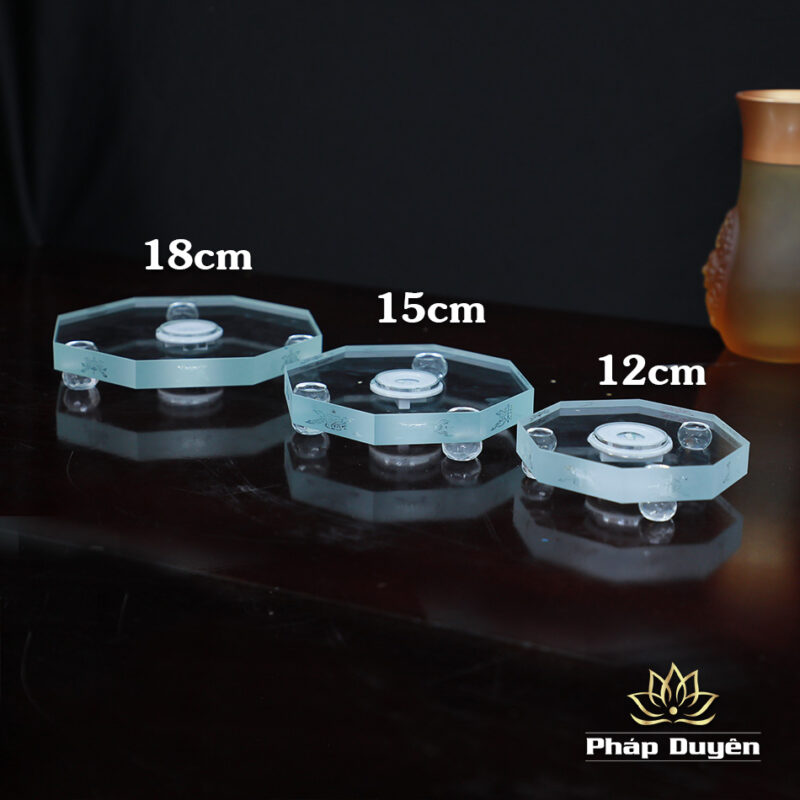 Đế LED Bát Giác Pha Lê Tám Cát Tường, nhiều cỡ - Ảnh 6