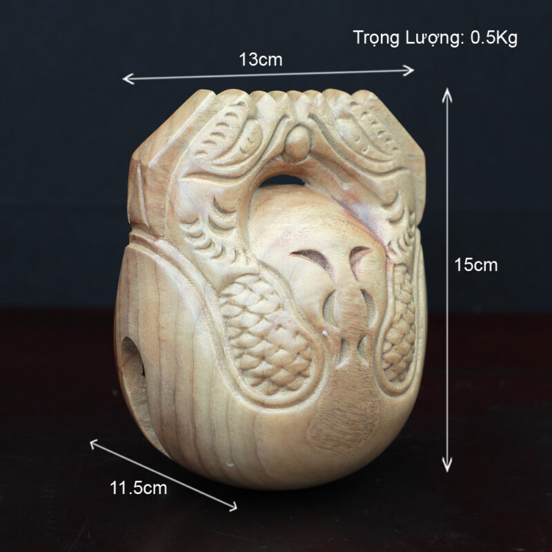 Bộ Chuông Mõ Tụng Kinh Tại Gia, Kích Thước 12.5cm, Mã 007 - Ảnh 10