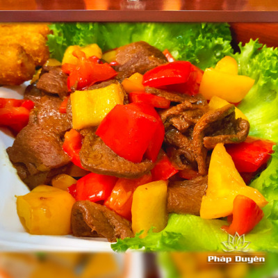 Alternative view of Mâm Chay Cát Tường (nguyên liệu) - Bò Chay, Mảnh Kê, Nem Chay Xù, Măng Mọc