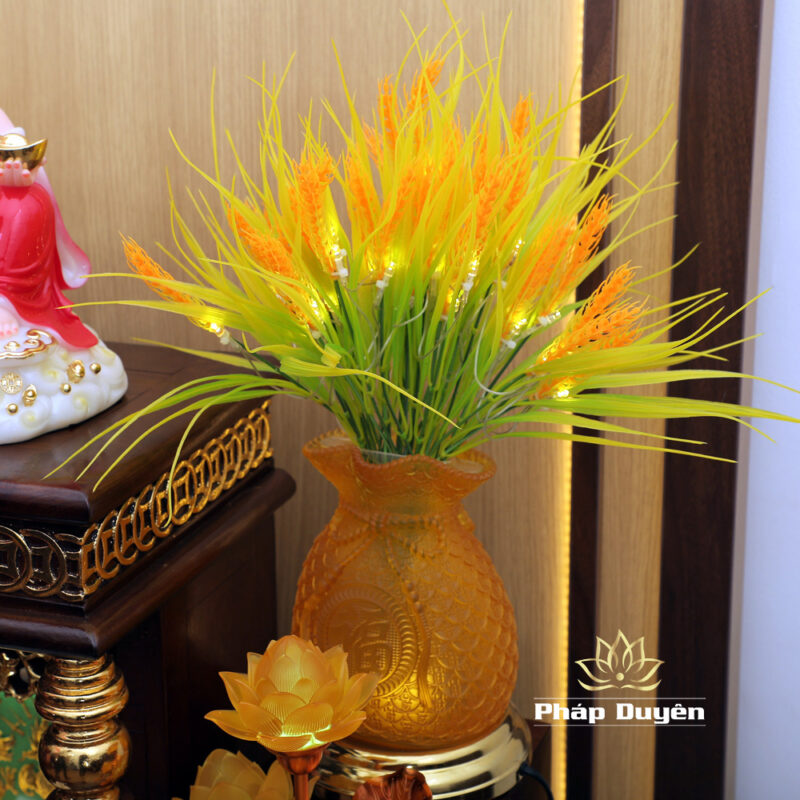 Bộ Bàn Thờ Thần Tài Thổ Địa Mái Bằng, Gỗ Hương Dát Vàng, KT 87*87*78cm - Ảnh 5