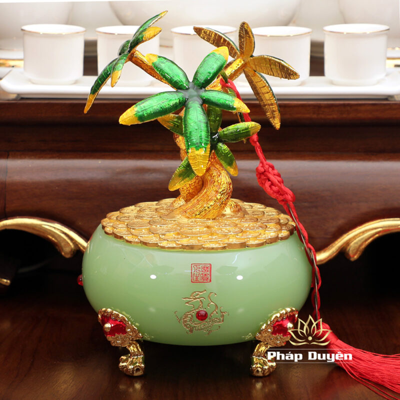 Bộ Bàn Thờ Thần Tài Thổ Địa Mái Bằng, Gỗ Hương Dát Vàng, KT 87*87*78cm - Ảnh 15