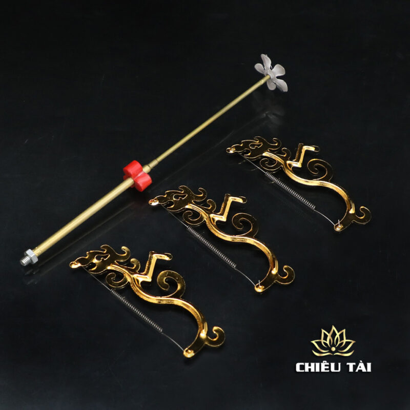 Lư Trầm Bằng Đồng Vân Đá Nâu Đỏ - Ảnh 3