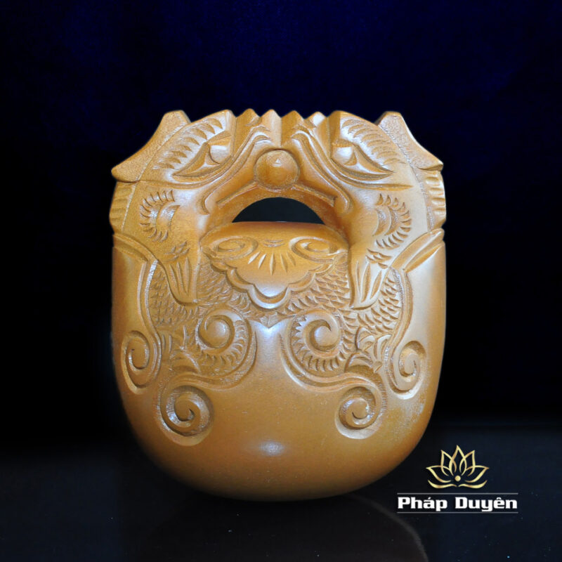 Mõ Cá Tụng Kinh Gỗ Quế Lan, Nhiều Kích Thước - Ảnh 5