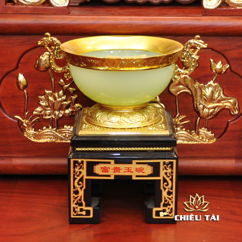 Bộ Bàn Thờ Thần Tài Thổ Địa Ba Gian Đồng Vàng Chữ Phật “Thái Hòa Hưng Vượng”, KT 153*127*189cm - Ảnh 22
