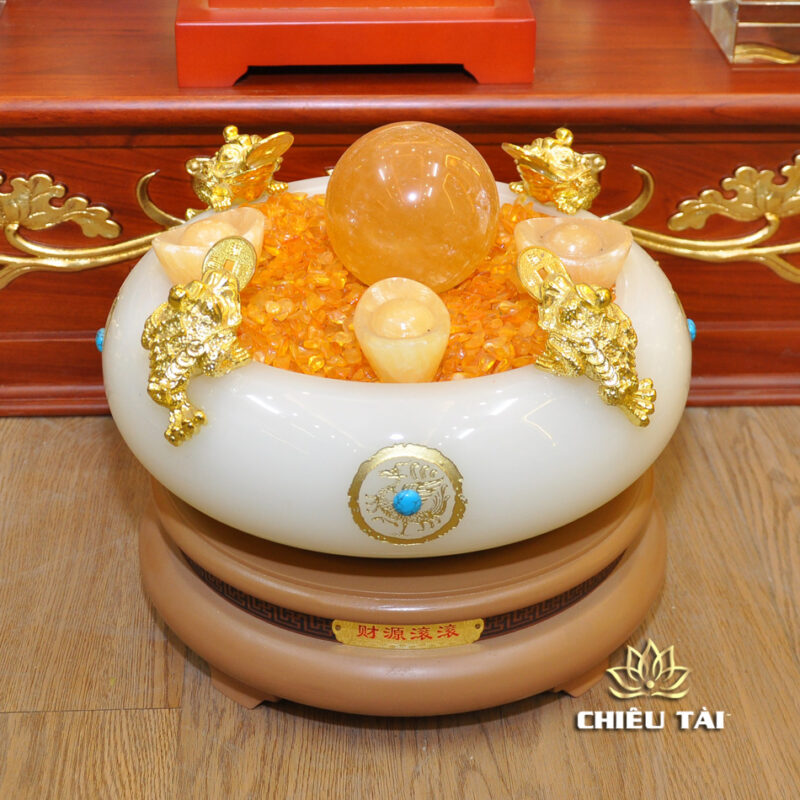 Bộ Bàn Thờ Thần Tài Thổ Địa Ba Gian Đồng Vàng Chữ Phật “Thái Hòa Hưng Vượng”, KT 153*127*189cm - Ảnh 25