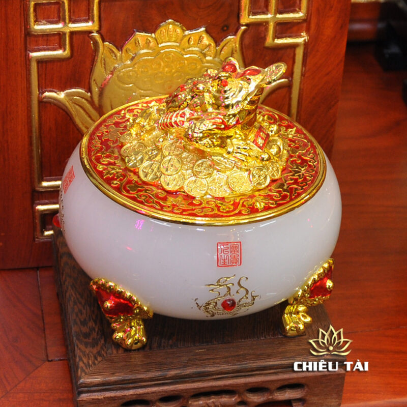 Bộ Bàn Thờ Thần Tài Thổ Địa Ba Gian Đồng Vàng Chữ Phật “Thái Hòa Hưng Vượng”, KT 153*127*189cm - Ảnh 26