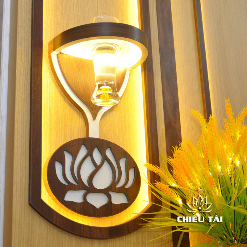 Bộ Bàn Thờ Thần Tài Thổ Địa Ba Gian Sứ Trắng Sen Xanh “Thái Hòa Hưng Vượng”, KT 153*127*189cm - Ảnh 8