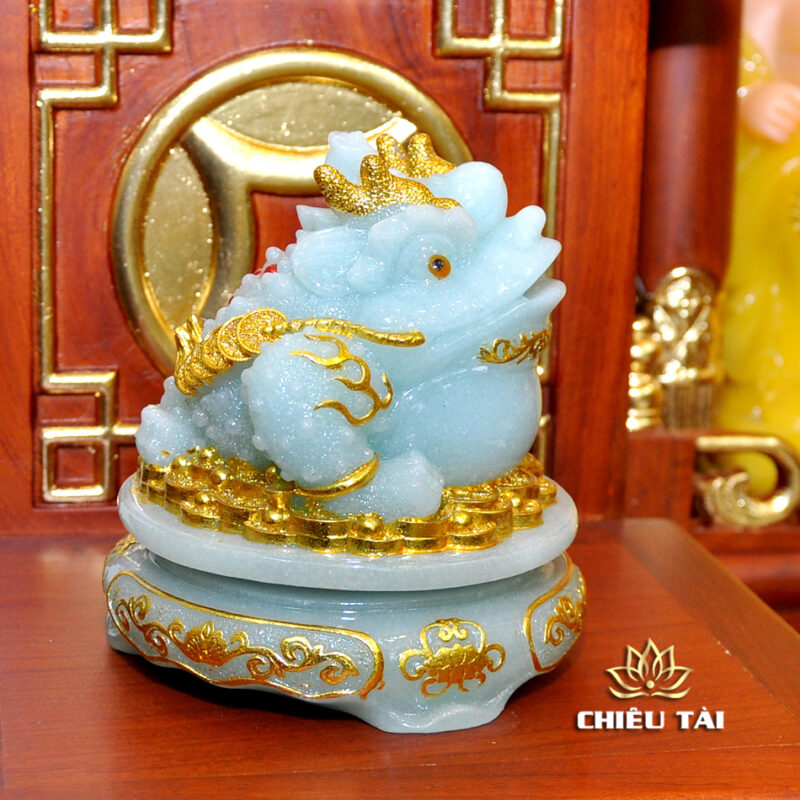 Bộ Bàn Thờ Thần Tài Thổ Địa Ba Gian Sứ Trắng Viền Vàng “Thái Hòa Hưng Vượng”, KT 153*127*189cm - Ảnh 21