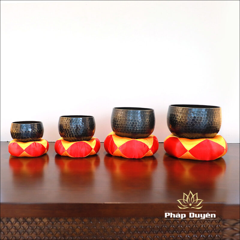 Chuông Đồng Đen Vân Vàng Cao Cấp, Nhiều Kích Thước - Ảnh 4