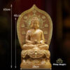 Tượng Ngài A Di Đà Ngồi, Bằng Gỗ Hương Chương (Long Não), Cao 40cm - 66cm - ảnh 5