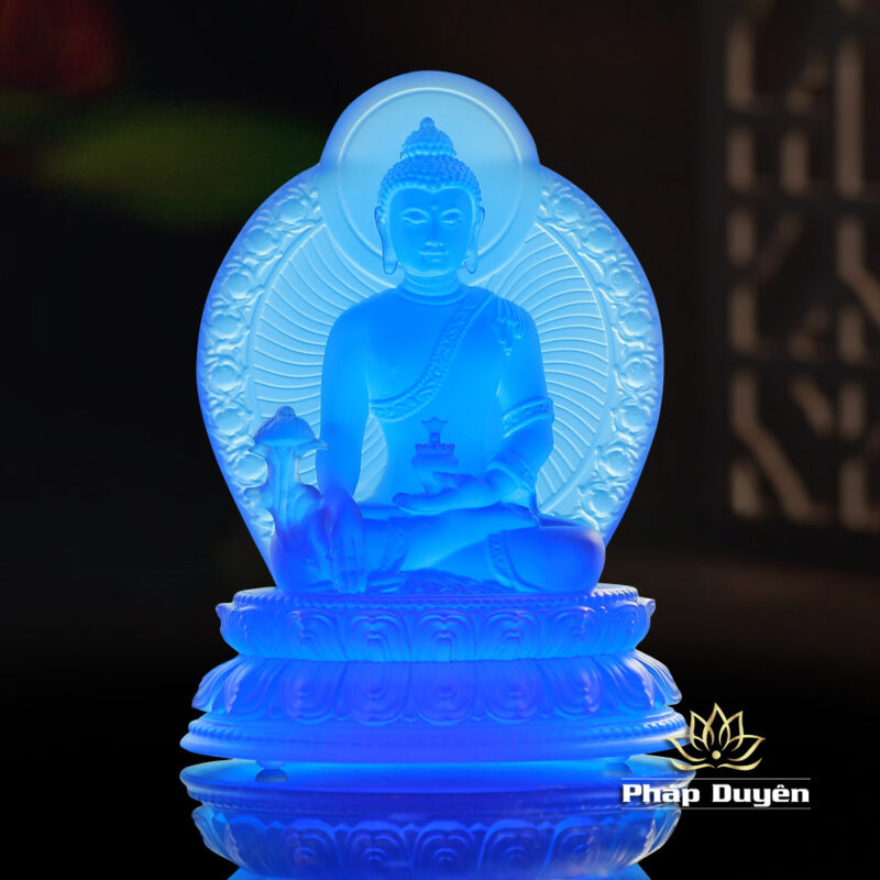 Bộ Tượng Thất Phật Dược Sư Lưu Ly 7 Màu, Cao 17cm - Ảnh 17