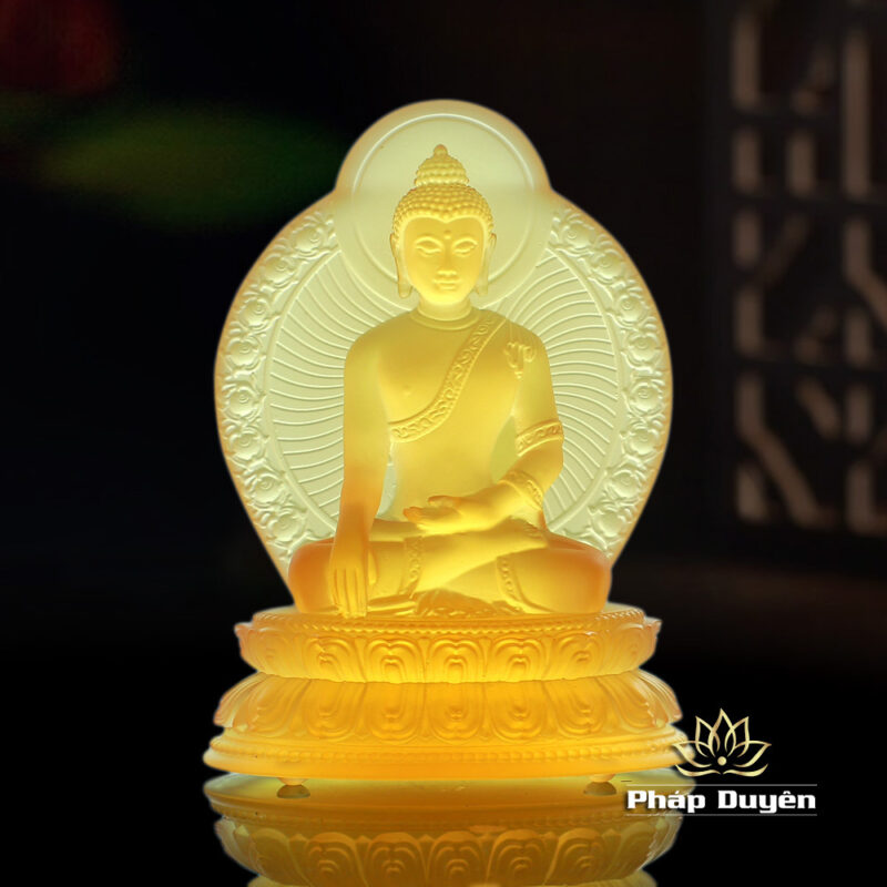 Bộ Tượng Thất Phật Dược Sư Lưu Ly 7 Màu, Cao 17cm - Ảnh 2
