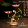 Đế Nến 3 Ngọn Lá Sen Thân Đồng, Cao 21cm - ảnh 6