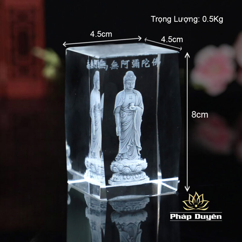 Tượng Để Xe Phật A Di Đà - In Chìm 8cm - Ảnh 3