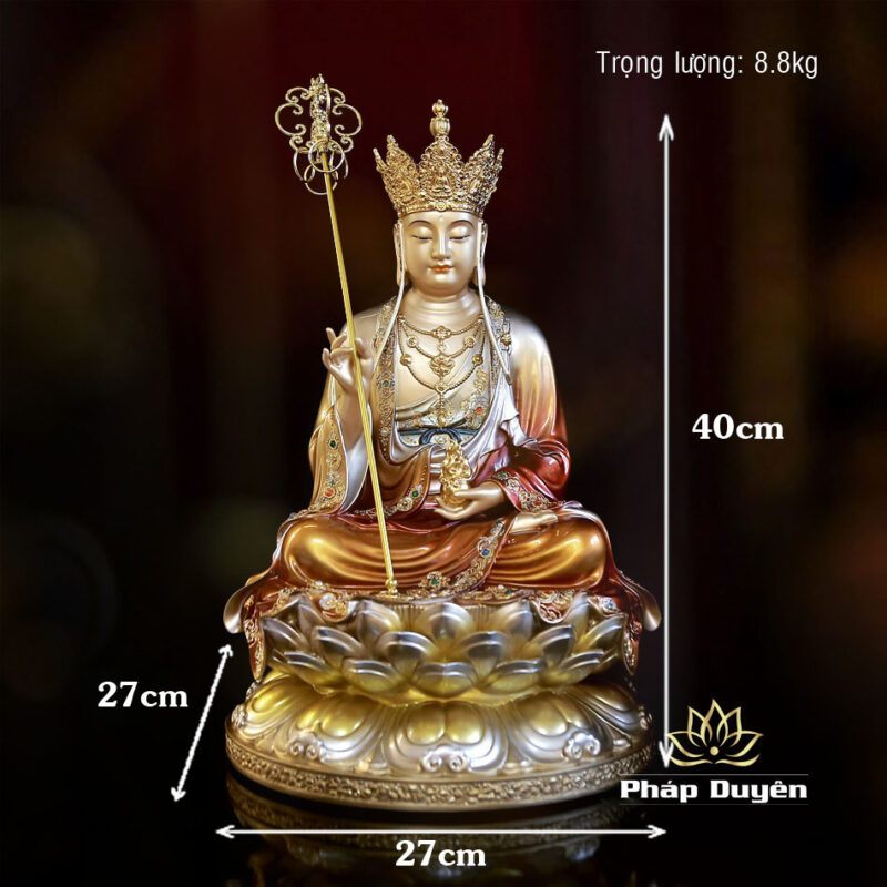 Tượng Địa Tạng Vương, Bằng Đồng Sơn Cổ, Cao 40cm - Ảnh 6