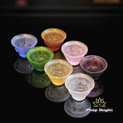 Alternative view of Chén Cát Tường Bằng Lưu Ly, Cao 6cm