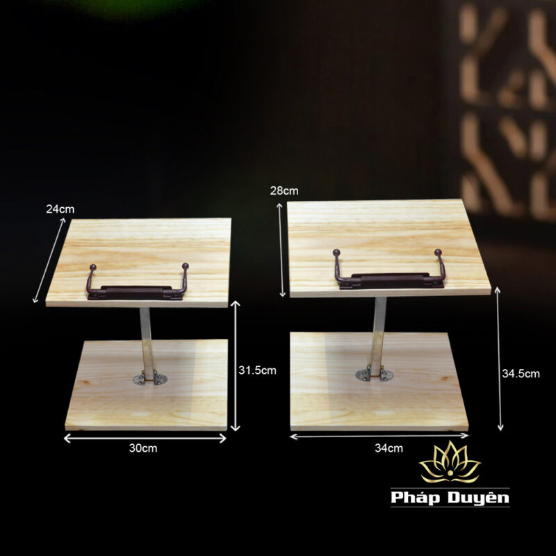 Kệ Kinh Sách Bằng Gỗ 1 Chân, Size Nhỏ, Size To - Ảnh 7