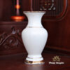 Bộ Tủ Thờ Phật - Gia Tiên Bốn Cánh Sứ Trắng Viền Vàng, "Liên Hoa", KT 89*68*215 cm, Nhiều Chất Liệu - ảnh 7
