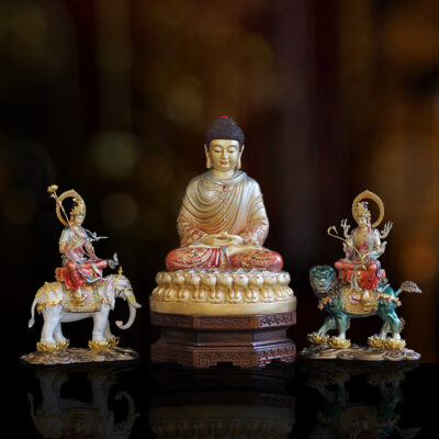 Tượng Hoa Nghiêm Tam Thánh