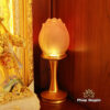 Bộ Tủ Thờ Thần Tài Thổ Địa Sứ Trắng Tâm Kinh Chữ Phật Vàng “Bảo Liên Khám”, KT 81*48*107cm - ảnh 6