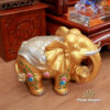 Bộ Tủ Thờ Thần Tài Thổ Địa Sứ Trắng Tâm Kinh Chữ Phật Vàng “Bảo Liên Khám”, KT 81*48*107cm - ảnh 9