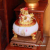 Bộ Tủ Thờ Thần Tài Thổ Địa Sứ Trắng Tâm Kinh Chữ Phật Vàng “Bảo Liên Khám”, KT 81*48*107cm - ảnh 10