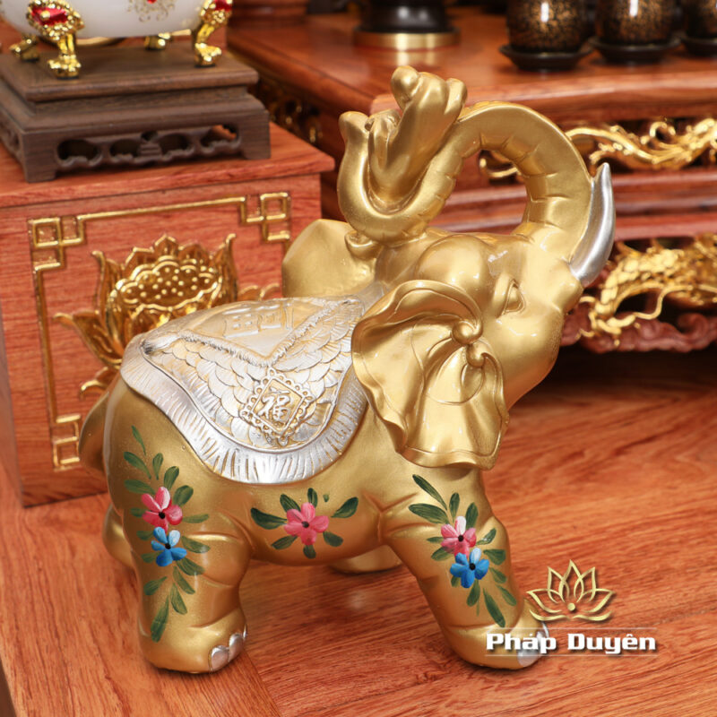 Bộ Ban Thờ Thần Tài Thổ Địa Đồng Vân Đá Nâu Đỏ, “Phú Quý” Dát Vàng, KT 117*147*163cm - Ảnh 16