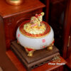 Bộ Tủ Thờ Thần Tài Thổ Địa Lưu Ly Ngọc Xanh Chữ Phật “Bảo Liên Khám”, KT 81*48*107cm - ảnh 9