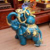 Bộ Tủ Thờ Thần Tài Thổ Địa Lưu Ly Ngọc Xanh Chữ Phật “Bảo Liên Khám”, KT 81*48*107cm - ảnh 12