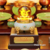 Bộ Tủ Thờ Thần Tài Thổ Địa Lưu Ly Ngọc Xanh Chữ Phật “Bảo Liên Khám”, KT 81*48*107cm - ảnh 18