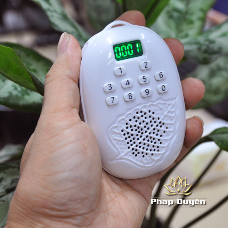 Máy Nghe Pháp Lá Bồ Đề Có Nút Chọn Bài Trắng - Ảnh 8