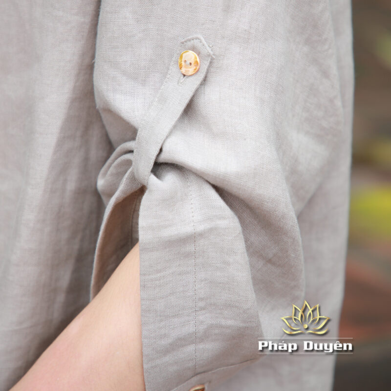 Bộ Quần Áo Nữ Vải Linen Cao Cấp Màu Xám - Ảnh 5