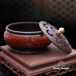 Alternative view of Lư Trầm Đồng Vân Đá Đỏ 4.5#
