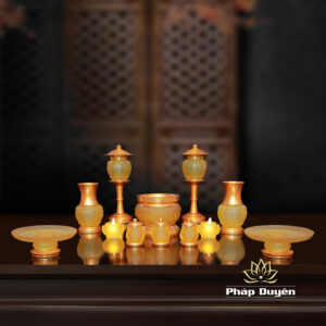 Bộ Đồ Thờ Lưu Ly Cao Cấp 01