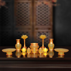 Bộ Đồ Thờ Lưu Ly Cao Cấp 03