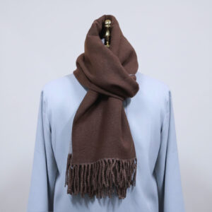 Khăn Giác Tâm 2 Mặt Màu Nâu Be, Màu Xám