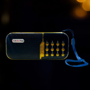 Máy Nghe Pháp Mp3 Mầu Đỏ Viền Vàng (Có Bộ Nhớ Trong, Đèn Pin)